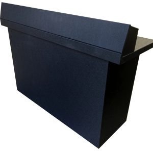 Black Carpet Portable DJ Table (Front Guard)
